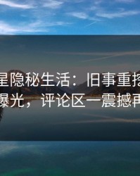 揭秘明星隐秘生活：旧事重挖，终极黑料曝光，评论区一震撼再震撼