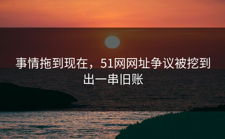 事情拖到现在，51网网址争议被挖到出一串旧账